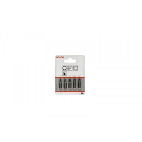 Set de 5 embouts de vissage Torx Max Grip T10 T15 T20 T25 T30 L 25 mm Bosch 2607001769