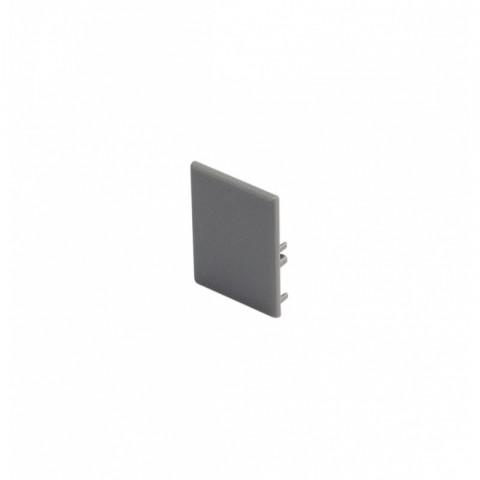 Embouts pour profil mural led, gris argent, 2 pièces