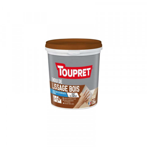 Enduit de lissage toupret bois - 1,5kg - bclipbo1.5