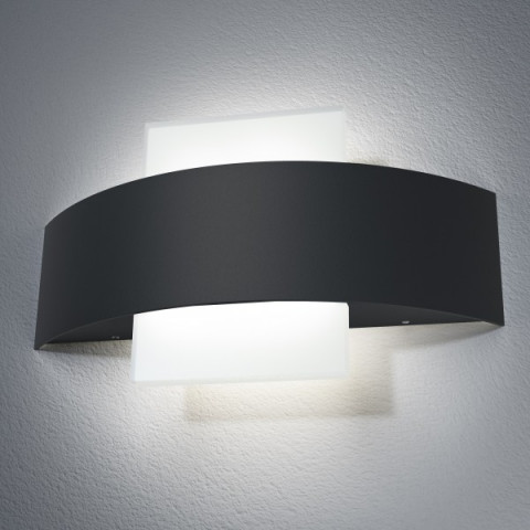 Endura style bouclier applique extérieure carrée 11 watt gris
