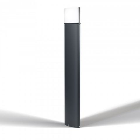 Endura style elyptique borne extérieure 13 watt elyptique 90 cm gris