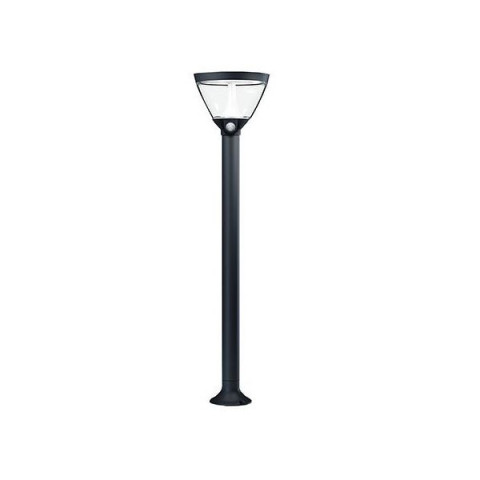 Endura style lanterne borne extérieure solaire+secteur 5 watt 90cm gris