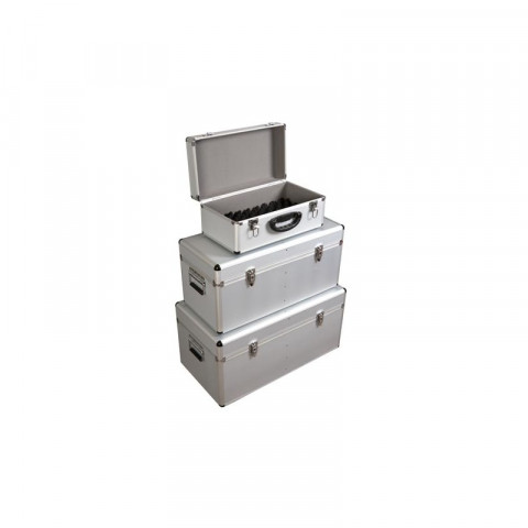 Ensemble De 3 Valises De Rangement En Aluminium