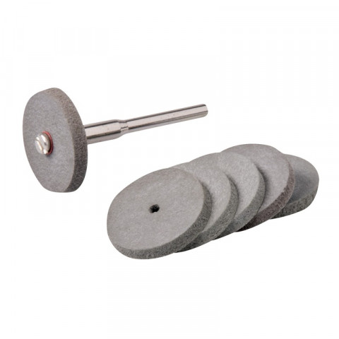 Ensemble de disques à polir en caoutchouc pour outil rotatif 7 pcs - 22 mm de diamètre