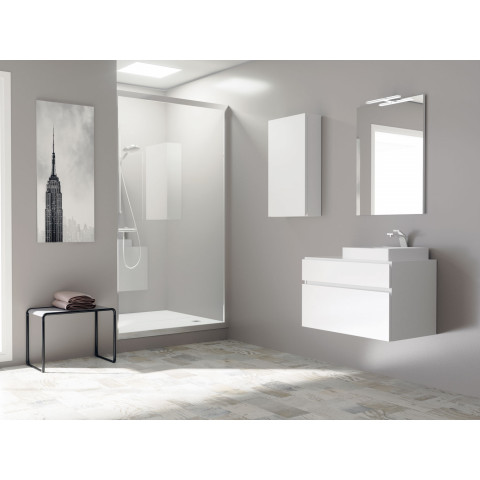 Meuble de salle de bain 80cm bloc 14 - ensemble blanc