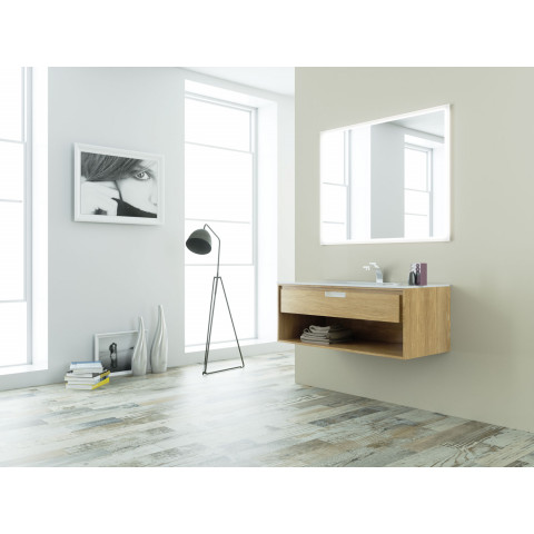Ensemble de salle de bain future 07 120cm chêne naturel