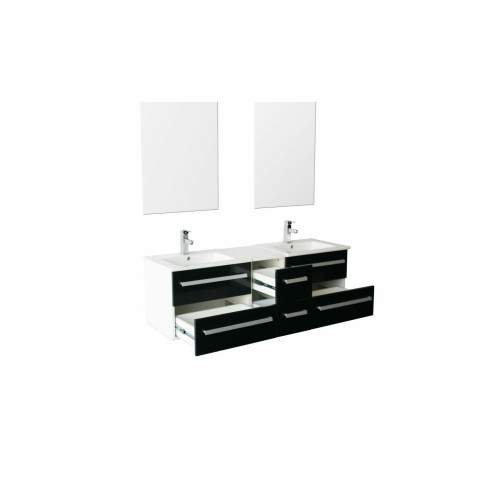 Ensemble meuble salle de bains double vasque koral