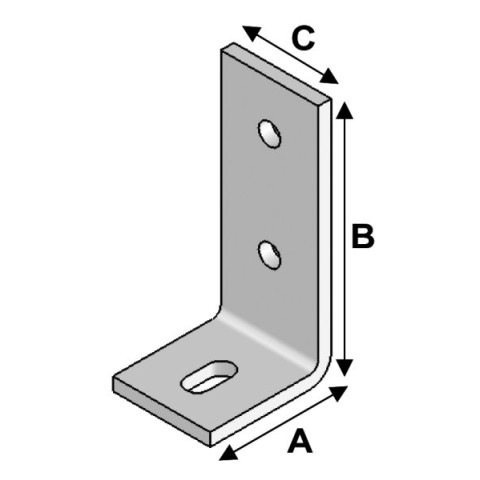 Equerre béton 75x100x60x6,0 - EB07100660