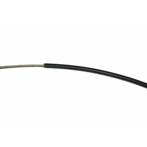 Câble acier enduit pvc ø5mm - vert foncé vert 50m