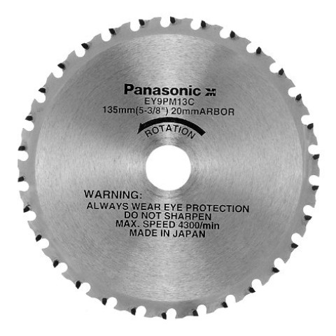 Lame acier pour scie circulaire 135 mm / 30 dents - EY9PM13C