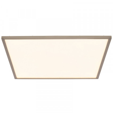 Plafonnier ceres, carré, nickel satiné, 30w