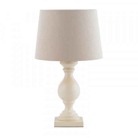 Lampe marsham, ivoire, avec abat-jour