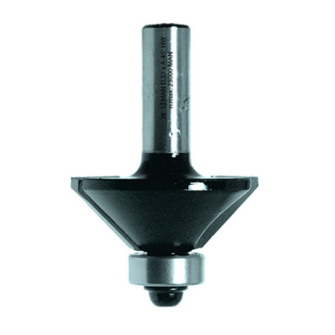 Mèche affleureuse à chanfreiner 45° HM - Diam 45 mm - L.U. 20 mm - Q. 8 mm - LEMAN - 4688.745.00