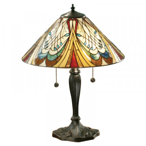 Lampe hector, verre et métal