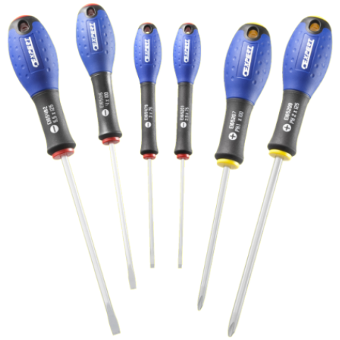 Jeu de 6 tournevis Fente/Phillips EXPERT by Facom - E160902