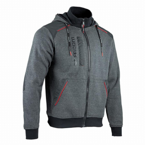 Sweat zippé FACOM Jumper Gris/Noir/Rouge Taille XXXL - FXWW8000E-XXXL