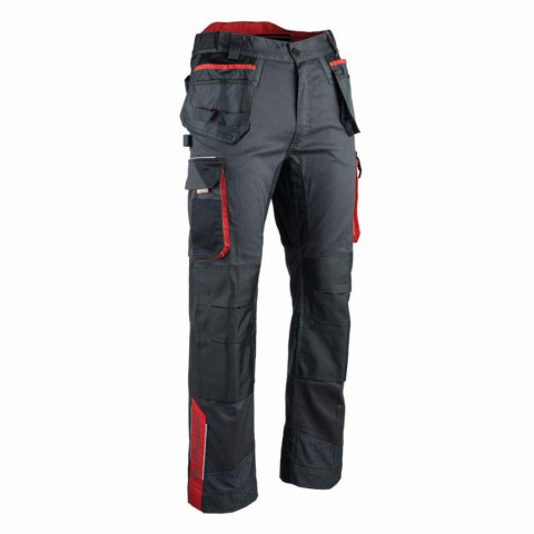 Pantalon stretch FACOM Ultimate poches flottantes Noir/Gris/Rouge Taille 54 - FXWW1020E-54