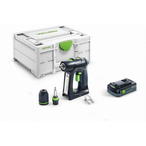 Perceuse-visseuse sans fil C 18 Basic 4.0 - Sans batterie, ni chargeur - FESTOOL - 577050