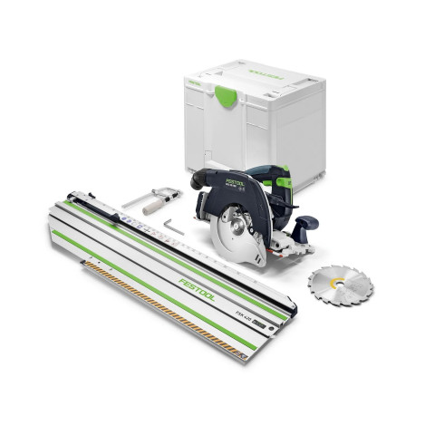 Scie circulaire à capot basculant sans fil 18V HKC 55 KEB-Basic-FSK 420 - FESTOOL - sans batterie, ni chargeur - rail de guidage - SYSTAINER - 578704