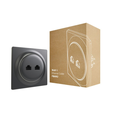 Prise murale 2 ports ethernet walli - fgweeu-021-8 - fibaro