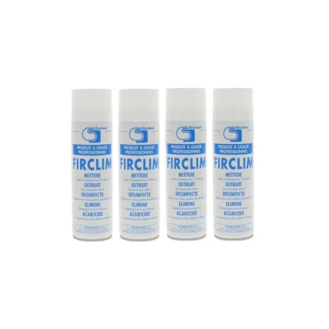 4 sprays anti bactérien, nettoyant, aérosol pour clim   500ml - Firchim firclim