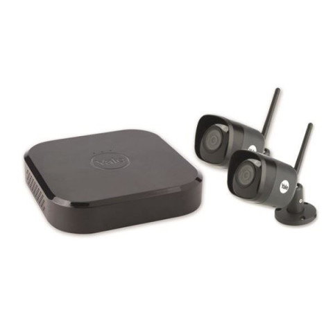 Kit de vidéosurveillance connecté avec 2 caméras wifi + 1 enregistreur dvr - yale smart living