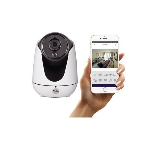 Caméra ip motorisée home view yale avec zoom, pilotage à distance via smartphone - FICHET -
