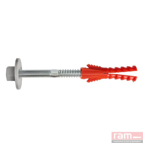 Fixation chauffe eau 10x140 avec écrous nylon 4 points d’ancrage - 14526