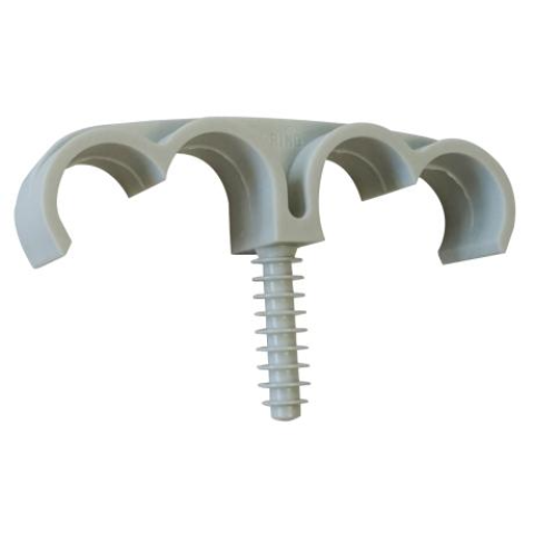 Fixation de gaines et tubes ING FIXATION Fix-ring Quadruple - Ø 25 mm - Boîte de 50 - A302600
