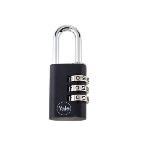 Cadenas noir 28mm, idéal pour les sacs à dos, cartables, trousses,casiers, vestiaires - fichet