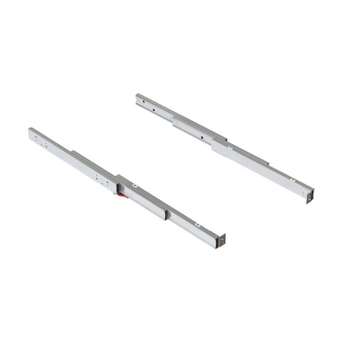 Coulisses de table télescopique Shot, Aluminium, Inox anodisé