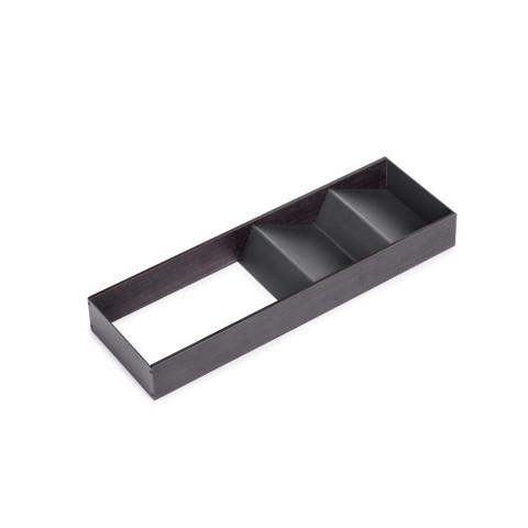 Orderbox Organiseur incliné pour tiroir, 150x470mm, Acier et Bois, Gris antracite