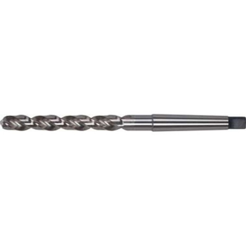 Foret hélicoïdal à queue cône morse, en acier à coupe rapide, type N, DIN 345, profil rectifié, surface traitée à la vapeur, Ø h8 : 19,50 mm