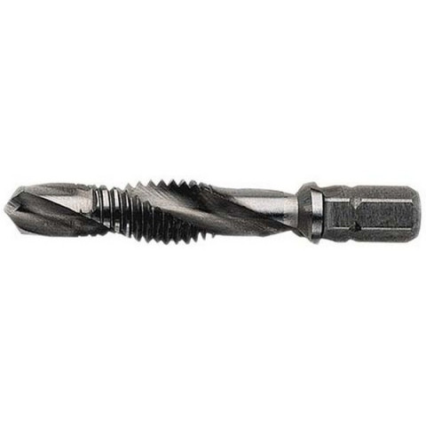 Foret taradeur à queue hexagonale 1/4'', Filetage : M5, Pas 0,80 mm, Ø du foret hélicoïdal 4,2 mm, Long. totale : 41 mm