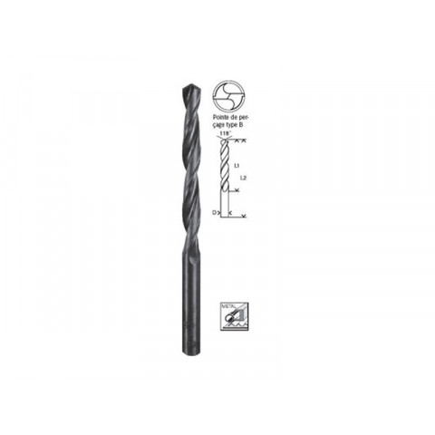 Foret à métaux laminé HSS-R, DIN 338 Ø4,2mm Longueur 75mm Bosch 2608596792