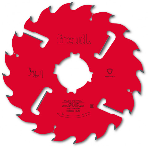 Lame avec racleurs pour scie multilame freud - ø400 4/2,8 al30 z24+2+4 ba - f03fs03013 -lm05 1900