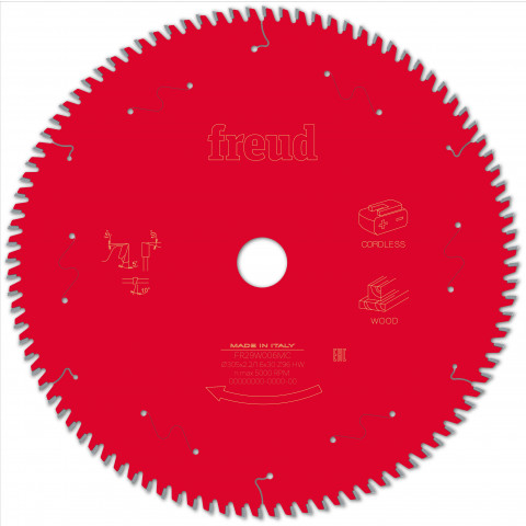 Lame pour scie circulaire portative sans fil freud - ø305 2,2/1,6 al30 z96 ba 5° - f03fs10067 -fr29w006mc