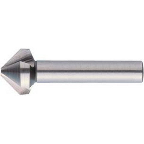 Fraise conique 90°, à chanfreiner et ébavurer, PM, Ø nominal : 10,4 mm, Plus petit Ø 2,5 mm, Long. totale 50 mm, queue Ø 6 mm