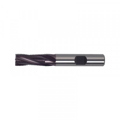 Fraise d'ébauche longue, en carbure monobloc, Ø d1 - js14 : 16,0 mm, Long. totale l1 92 mm, Long. coupe l2 32 mm, Ø queue d2 - h6 : 16 mm, Dents : 4
