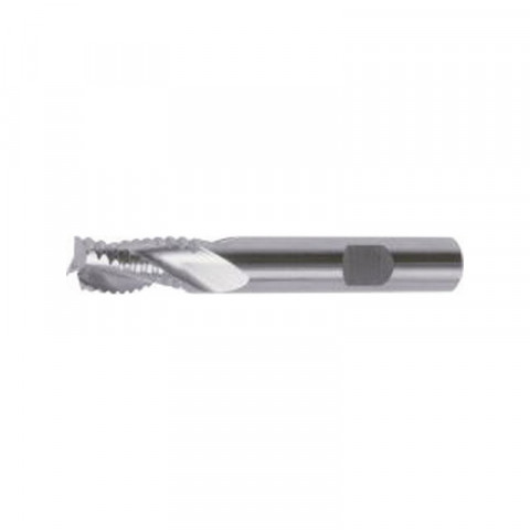 Fraise d'ébauche sans arrosage centrale, longue, en carbure monobloc, pour aluminium, Ø d1 - h10 : 16,0 mm, Long. totale l1 92 mm, Long. coupe l2 26 mm