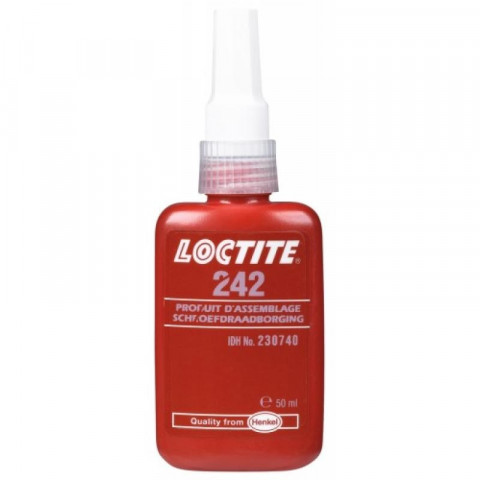 Frein filet loctite type 242 en flacon de 50 ml