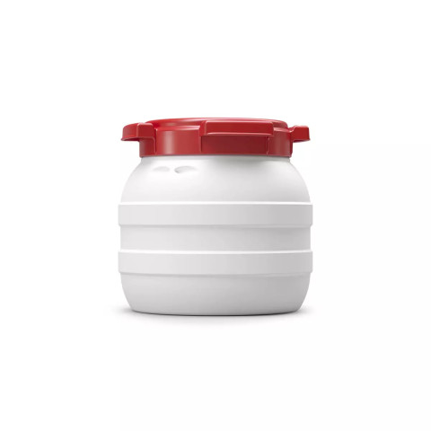 Fut / bidon plastique alimentaire grande ouverture à visser - curtec - 3.6 litres