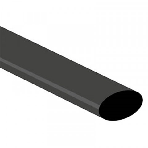 Gaine Thermoretractable 2:1 - 12.7Mm - Noir - 1M - Version Economique