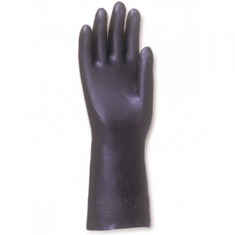 Gant protection chimique singer - 30cm néoprène floqué coton spécial entretien et milieu agressif - Taille au choix