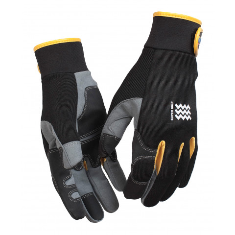 Gants de montage GRIP Noir/Gris-clair 22443941 - Taille au choix