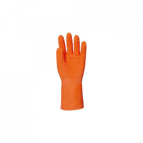 Gants de protection antidérapant en latex crêpé eurotechnique 3820 (lot de 12 paires de gants) - Taille au choix