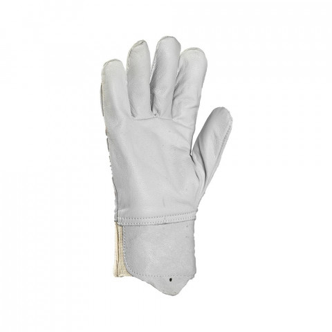 Gants de protection cuir de chèvre eurotechnique avec protège-artère 2250 (lot de 10 paires de gants) - Taille au choix