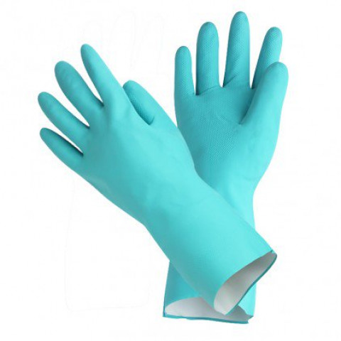 Paire de gants de protection en nitrile vert Ose