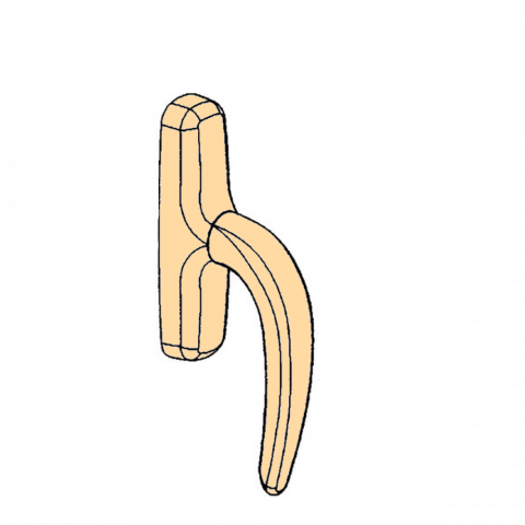 Crémone double fourche nefer midi fapim - beige 1013 - 0787bi-31