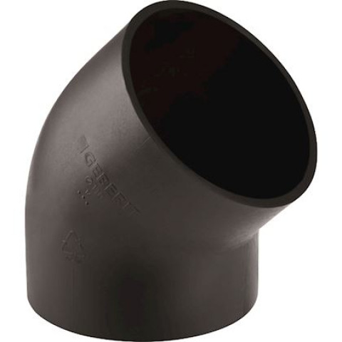 Coude PE GEBERIT 45° D.90 mm - 366.045.16.1